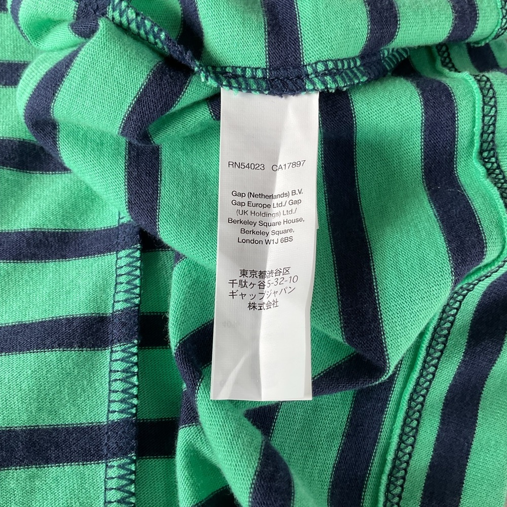 Gap Dress Blue Green Stripes Preppy Business Casual Academia Party consign Large - Picture 5 of 7